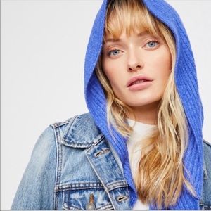 NWT Free people hooded infinity scarf